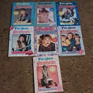 Full House Stephanie & Michelle Paperback Book Lot  Of 7- Pink & Blue Covers